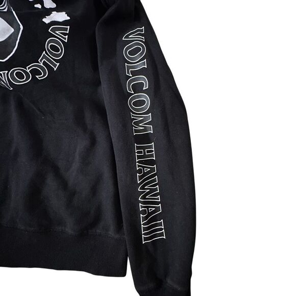 Volcom ~ Black zipped hoodie jacket ~ size M ~ **missing drawstring for hoodie - Picture 7 of 14